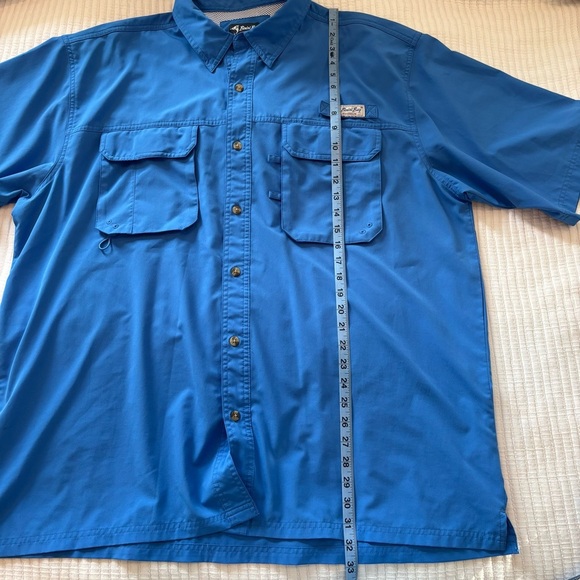 Bimini Bay Men's Fishing Boating Short Sleeve Button Down Shirt Wicking Size 2XL - Picture 11 of 11